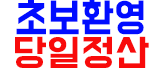 초보환영 당일정산